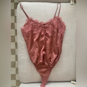 Abercrombie Satin Lace Bodysuit